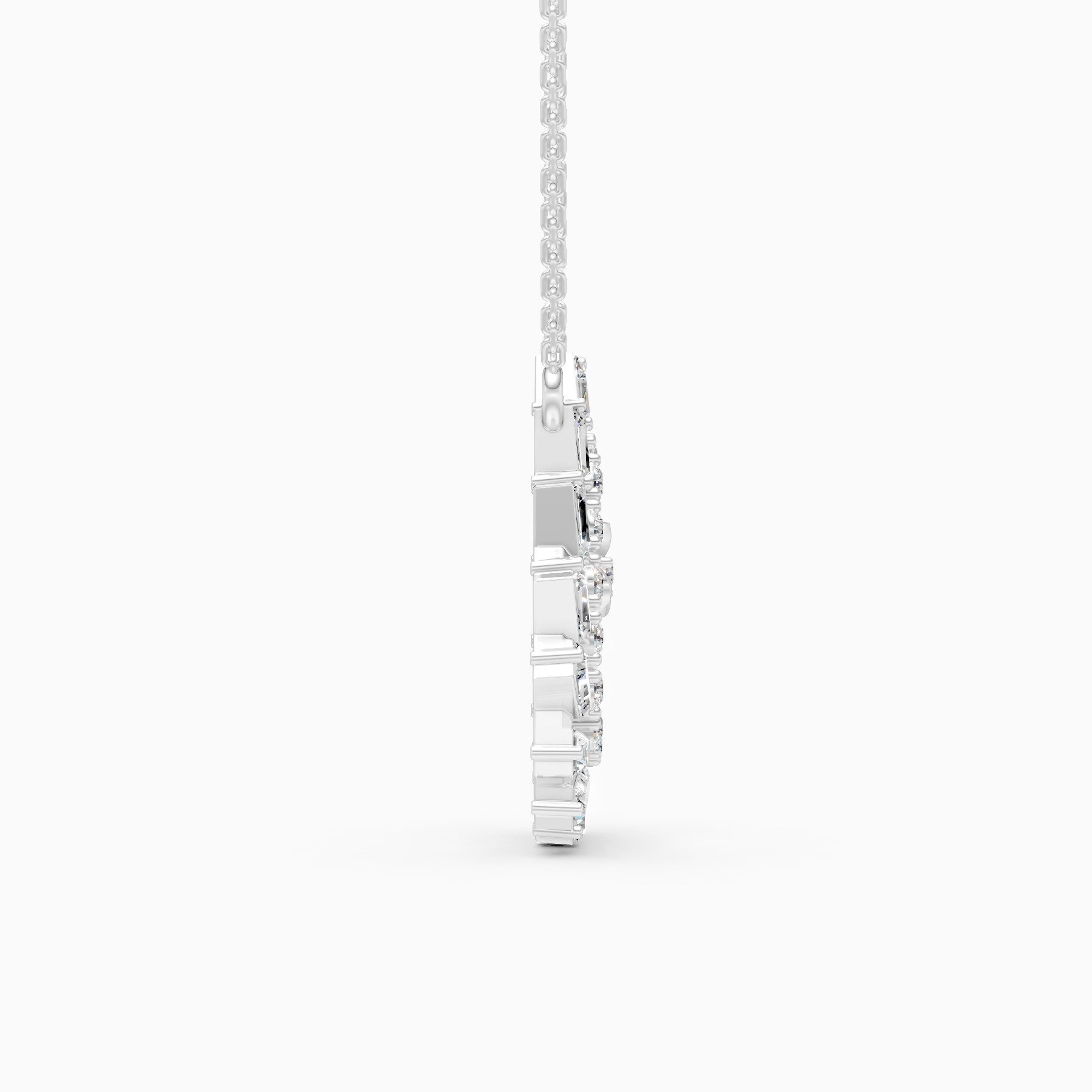Intricate Spiral Lab Grown Diamond Pendant